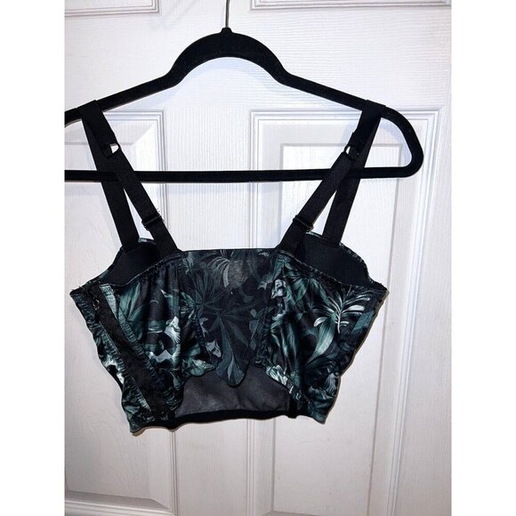 VICTORIA'S SECRET Very Sexy Shine Bling Bead Strap Bra Top Tropical Palm - Picture 10 of 16